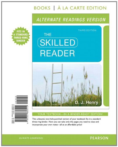 Skilled Reader, The, Alternate Edition, Books a la Carte Plus NEW MyReadingLab with eText -- Access Card Package (3rd Edition)