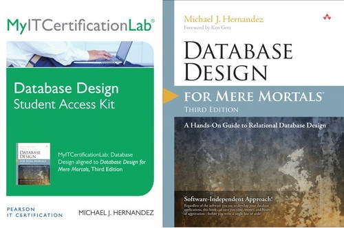 Database Design for Mere Mortals, with MyITCertificationLab Bundle