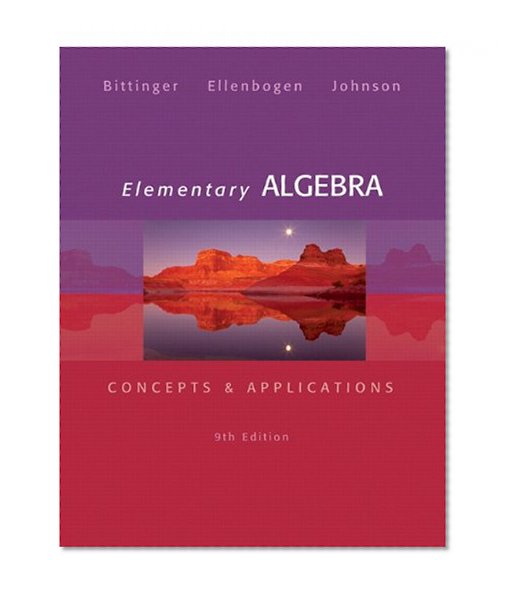 Elementary Algebra: Concepts and  Applications Plus NEW MyMathLab with Pearson eText -- Access Card Package (9th Edition)