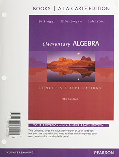 Elementary Algebra: Concepts and Applications, Books a la Carte Plus NEW MyLab Math with Pearson eText -- Access Card Package (9th Edition)