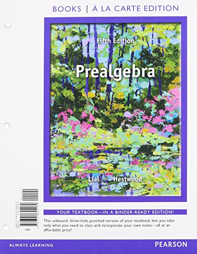 Prealgebra, Books a la Carte Edition Plus NEW MyLab Math with Pearson eText -- Access Card Package (5th Edition)