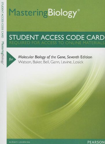 MasteringBiology -- Standalone Access Card -- for Molecular Biology of the Gene (Mastering Biology (Access Codes))