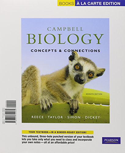 Campbell Biology: Concepts & Connections, Books a la Carte Edition & Modified MasteringBiology with Pearson eText -- ValuePack Access Card Package (7th Edition)