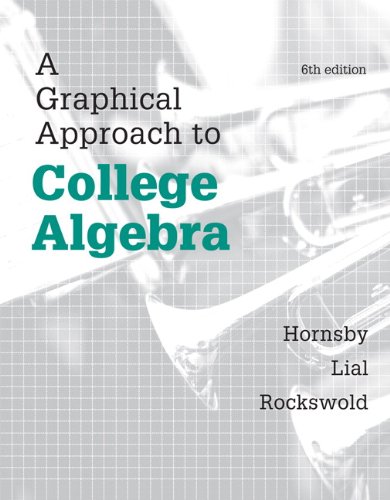 Graphical Approach to College Algebra, A, Plus NEW MyLab Math -- Access Card Package (6th Edition) (Hornsby/Lial/Rockswold Graphical Approach Series)