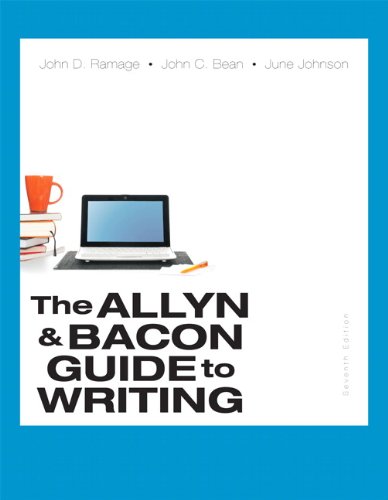 Book Cover The Allyn & Bacon Guide to Writing (7th Edition)