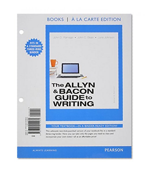 Allyn & Bacon Guide to Writing,The, Books a la Carte Edition (7th Edition)