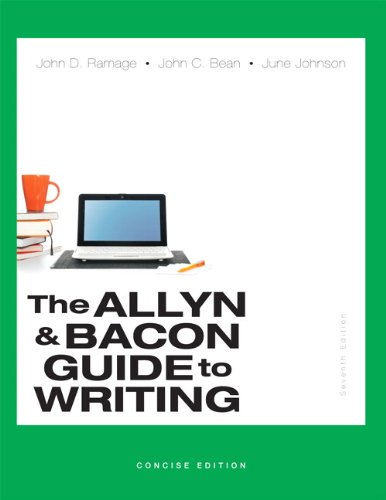 Book Cover Allyn & Bacon Guide to Writing, The, Concise Edition (7th Edition)