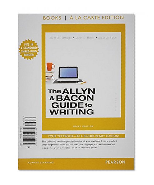 Book Cover The Allyn & Bacon Guide to Writing, Brief Edition, Books a la Carte Edition (7th Edition)