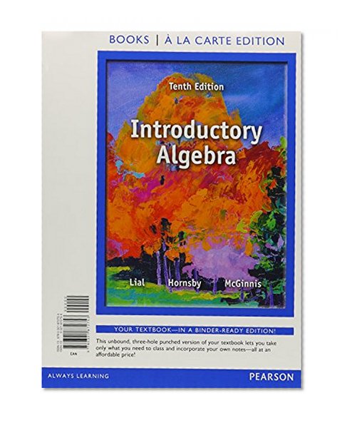 Introductory Algebra, Books a la Carte Edition Plus MyMathLab -- Access Card Package (10th Edition)