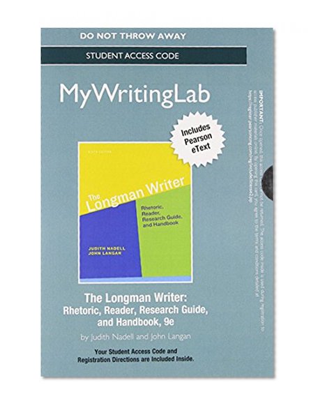 NEW MyWritingLab with Pearson eText -- Standalone Access Card -- for The Longman Writer (9th Edition)