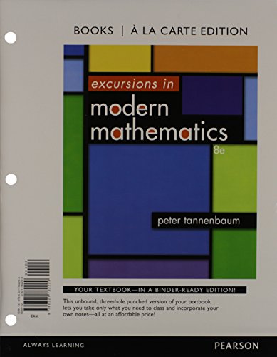 Excursions in Modern Mathematics: A La Carte Edition, 8th Edition