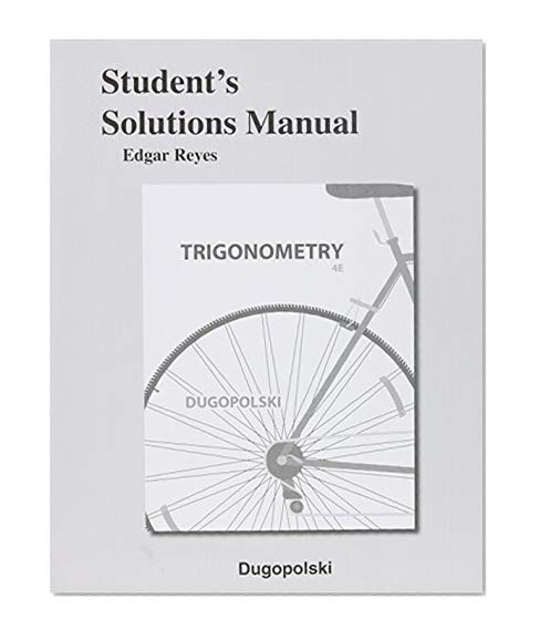 Student's Solutions Manual for Trigonometry
