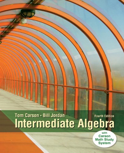 Book Cover Intermediate Algebra (4th Edition)