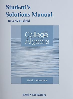 Student's Solutions Manual for College Algebra