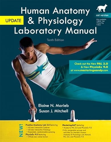Human Anatomy & Physiology Laboratory Manual, Cat Version, Update Plus MasteringA&P with eText -- Access Card Package (10th Edition)