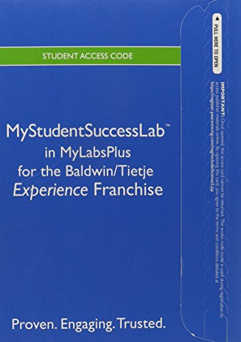 NEW MyStudentSuccessLabPlus with Pearson eText -- Standalone Access Card -- for the College Experience Franchise