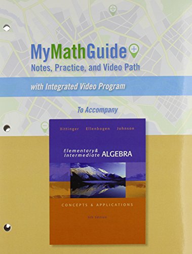 MyMathGuide for Elementary and Intermediate Algebra: Concepts & Applications, Plus MyMathLab -- Access Card Package (6th Edition)