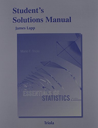 Student's Solutions Manual for Essentials of Statistics