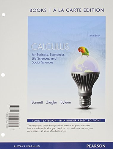 Calculus for Business, Economics, Life Sciences and Social Sciences Books a la Carte Edition Plus NEW MyLab Math with Pearson eText -- Access Card Package