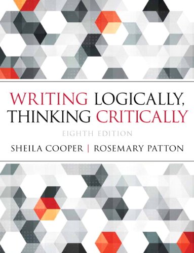 Book Cover Writing Logically Thinking Critically