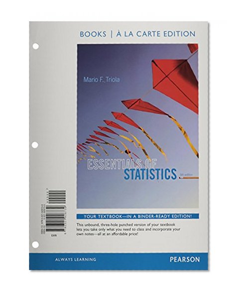 Essentials of Statistics, Books a la Carte Edition (5th Edition)