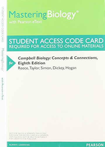 MasteringBiology with Pearson eText -- Valuepack Access Card -- for Campbell Biology: Concepts & Connections