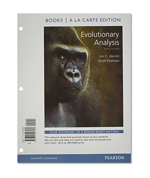 Evolutionary Analysis, Books a la Carte Edition (5th Edition)