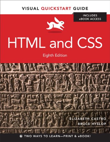 Book Cover HTML and CSS: Visual QuickStart Guide (8th Edition)