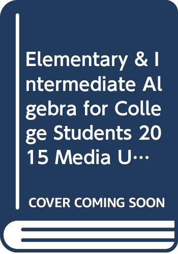 Elementary & Intermediate Algebra for College Students 2015 Media Update, Books a la Carte Edition (4th Edition)