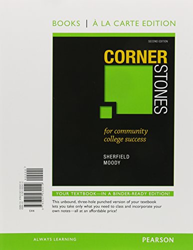 Cornerstones for Community College Success, Books a la Carte Edition Plus NEW MyStudentSuccessLab with Pearson eText -- Access Card Package (2nd Edition)