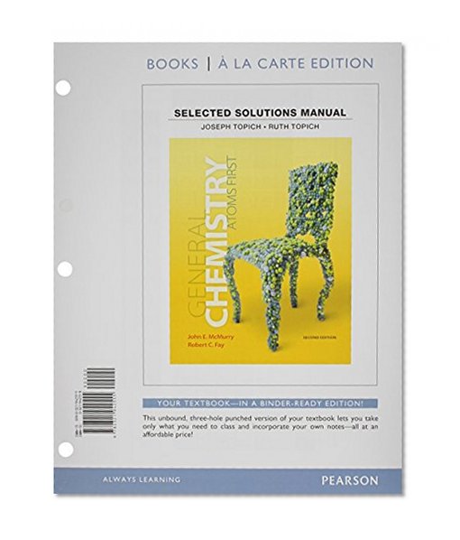 Student Solutions Manual for General Chemistry: Atoms First, Books a la Carte Edition