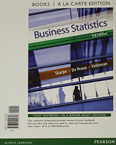 Business Statistics, Student Value Edition (3rd Edition)