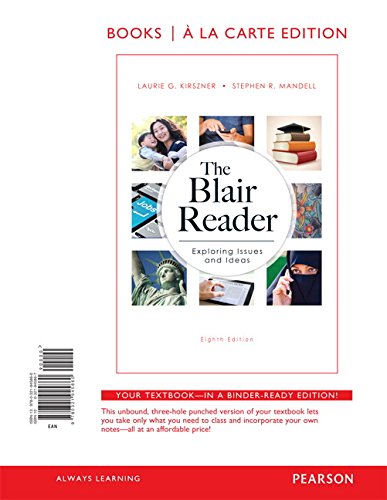 The Blair Reader, Books a la Carte Edition (8th Edition)