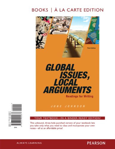 Global Issues, Local Arguments, Books a la Carte Edition (3rd Edition)