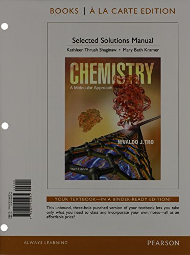 Chemistry: A Molecular Approach, Books a la Carte Plus MasteringChemistry with eText -- Access Card Package & Student Solutions Manual (3rd Edition)