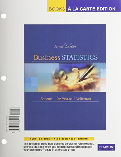 Business Statistics and XLSTAT, Books a la Carte Plus MSL -- Access Card Package (2nd Edition)