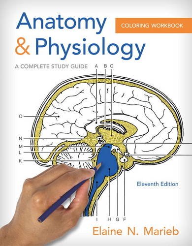 Book Cover Anatomy & Physiology Coloring Workbook: A Complete Study Guide (11th Edition)