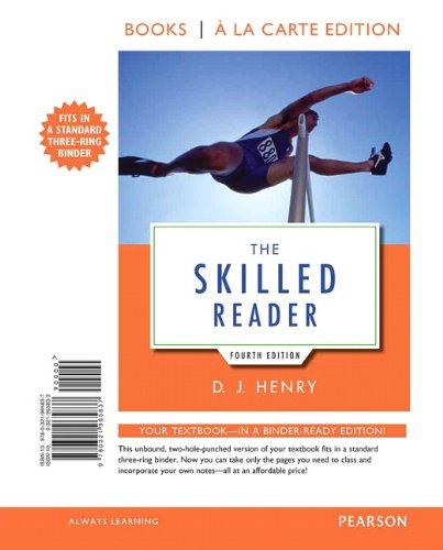 The Skilled Reader, Books a la Carte Edition (4th Edition)