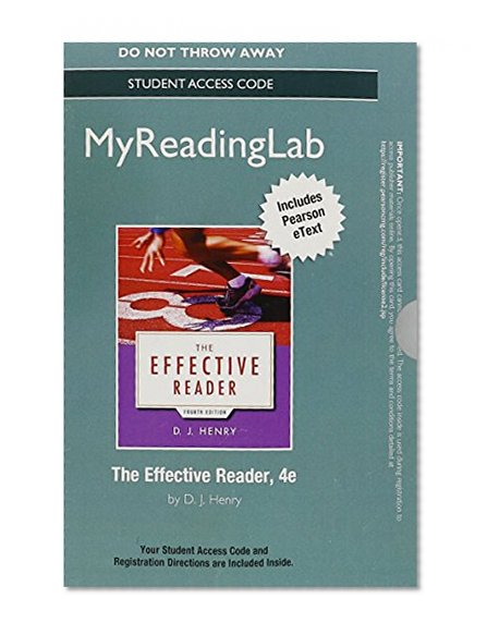 NEW MyReadingLab with Pearson eText -- Standalone Access Card -- for The Effective Reader (4th Edition)