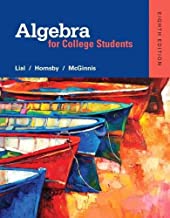 Book Cover Algebra for College Students (8th Edition)