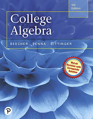 Book Cover College Algebra
