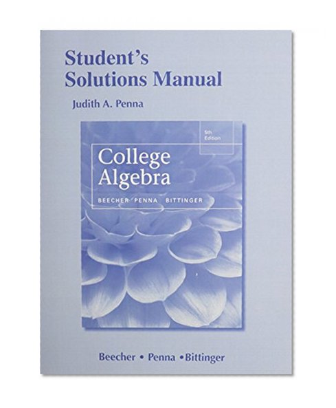 Student's Solutions Manual for College Algebra