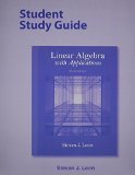 Student Study Guide for Linear Algebra with Applications