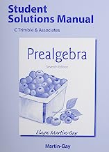 Student Solutions Manual for Prealgebra
