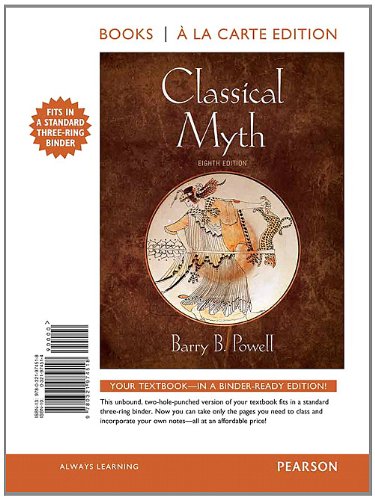 Classical Myth, Books a la Carte Edition (8th Edition)