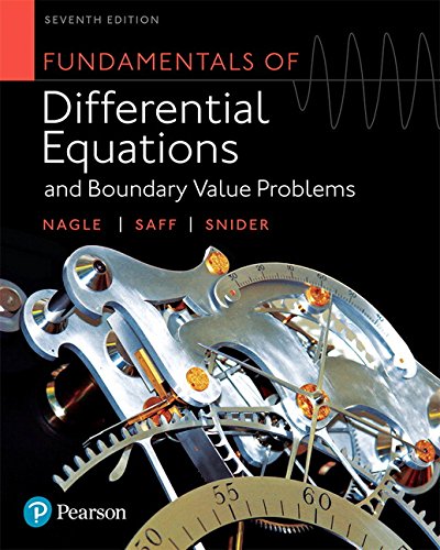Book Cover Fundamentals of Differential Equations and Boundary Value Problems (7th Edition)