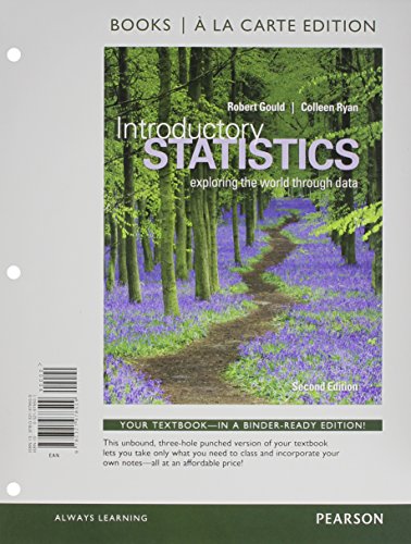 Introductory Statistics: Exploring the World through Data, Books a la Carte Edition (2nd Edition)