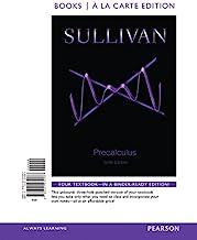 Precalculus, Books a la Carte Edition