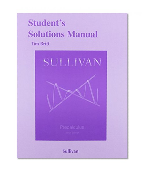 Student's Solutions Manual (Valuepack) for Precalculus