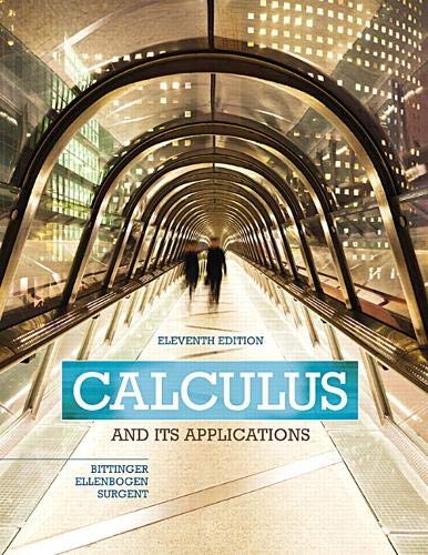 Book Cover Calculus and Its Applications (11th Edition)